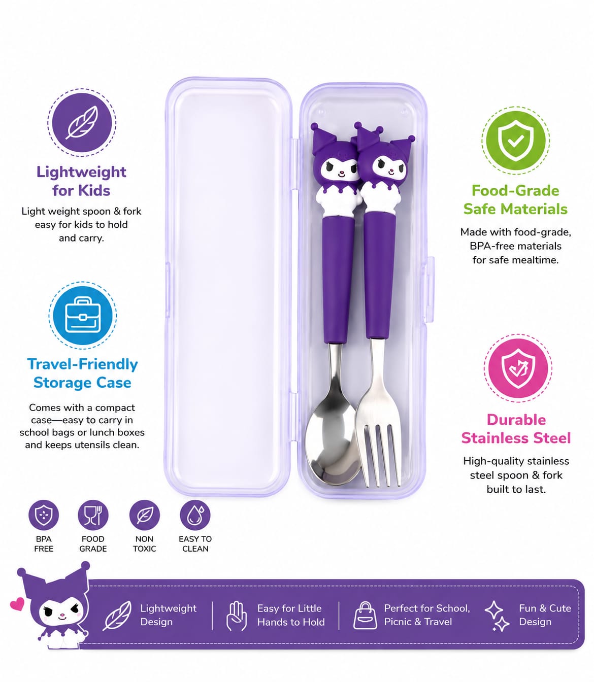 Spoon and fork set each set