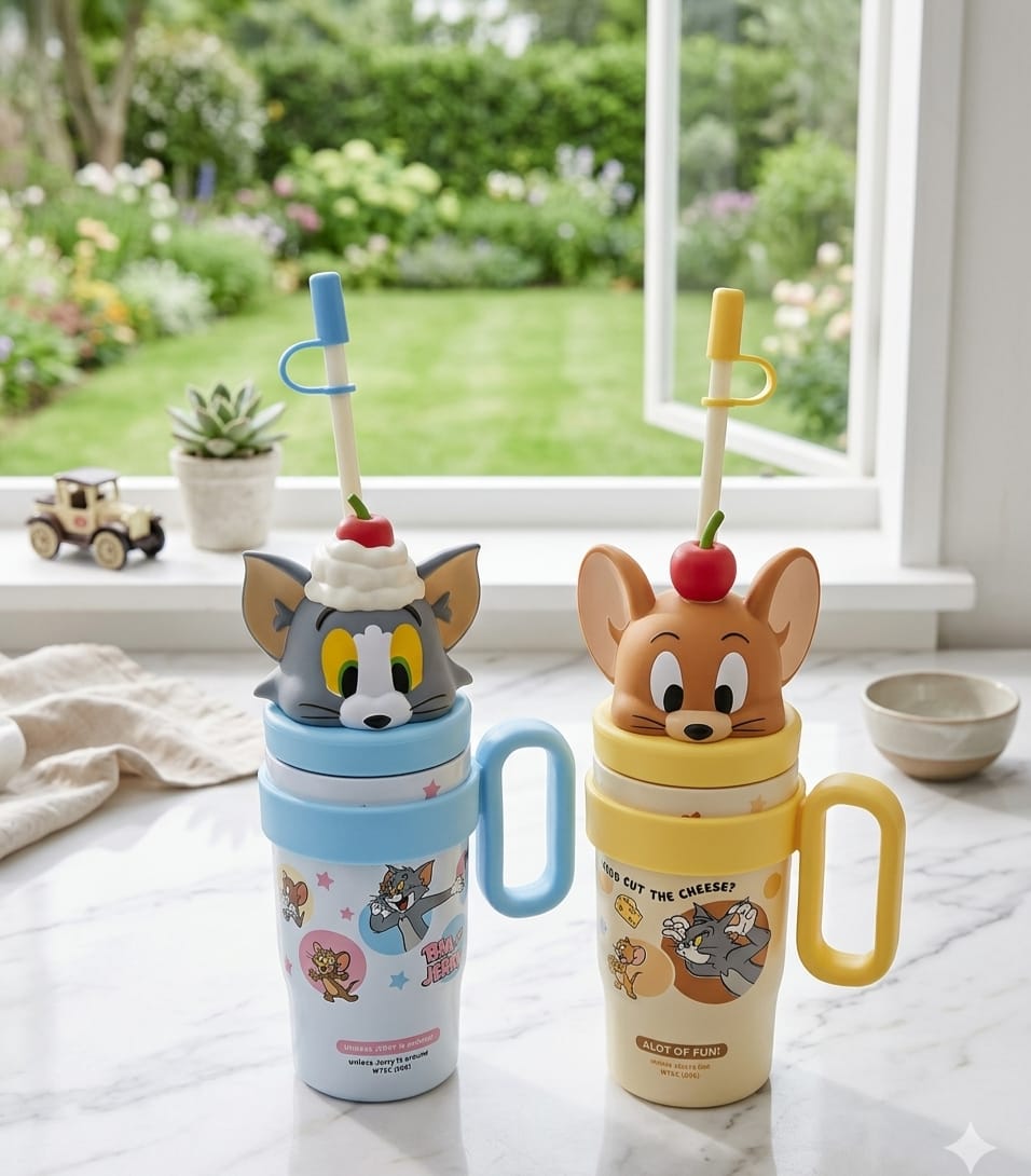 Steel tom and jerry tumbler